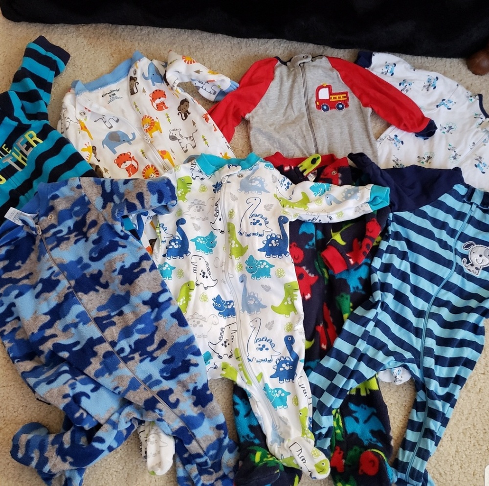 Baby boy footed sleeper | pajama bundle